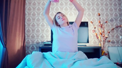 Russian teen starts morning with blowjob marathon with BF's cock