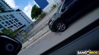 Bang Bus experience for tanned Latina teen Camila Cortez