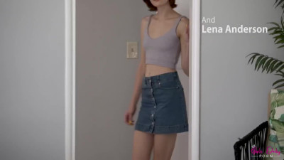 Lesbian seduction of young redhead roommate