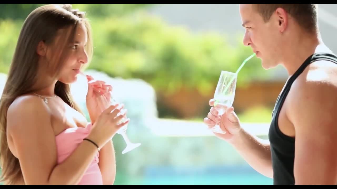 Watch Cocktail and then cock for tanned teen by the swimming pool Full. Duration: 04:56 | ePornBabe.