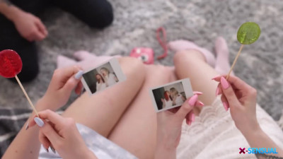 Lucky guy spend time with two teenage sluts Hanna Rey & Alien Fox