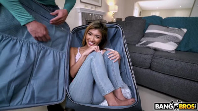 Asian teen Clara Trinity is too tiny for big white dick of Tyler Steel
