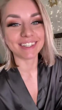 Inked Blonde PAWG's Selfie Masturbation with Magic Wand