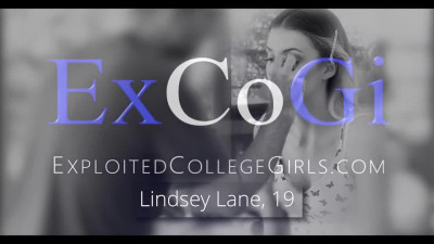 Seductive Lindsey goes for her first porn casting and cums from excitement