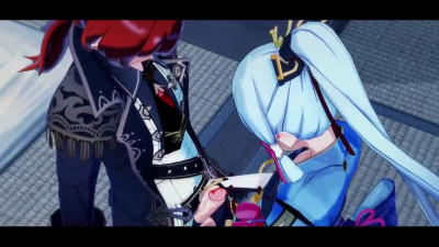 Diluc intense fuck with Kamisato Ayako