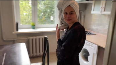 I fucked my friend's hot girlfriend while he was in shower (English subtitles)