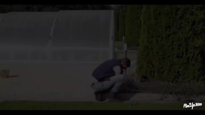Boss lady invites gardener and deals with his Big Cock