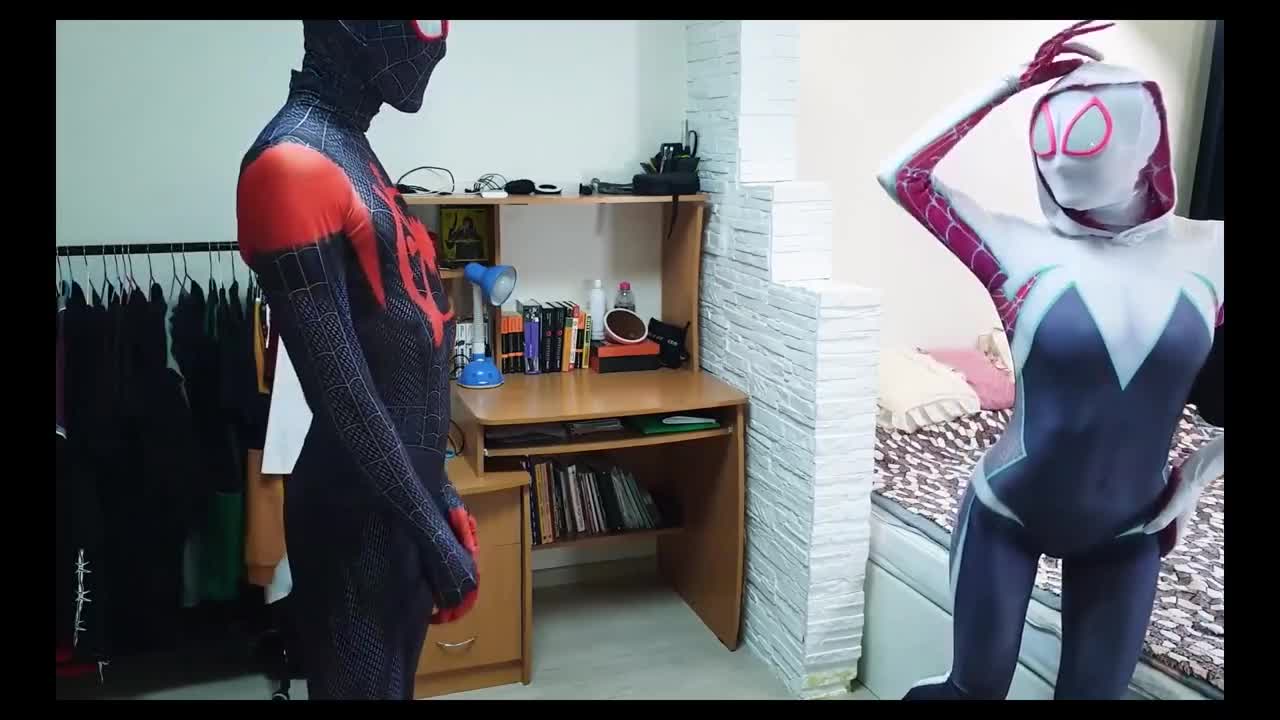 Watch Peter Parker shoots his web at Gwen Stacy's mouth Full. Duration: 22:21 | ePornBabe.