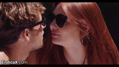 My redhead girlfriend is so freaky, that's why I love her (hot couple in hot summer sex)