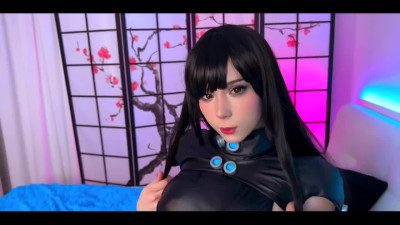 Reika Shimohira Cosplay from Gantz face fucked and spanked in POV