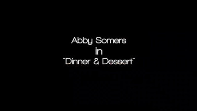 Happy MILF wife Abby Somers savors BBC after amazing dinner with husband