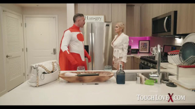 Busty housewife Caitlin Bell fucked by superhero hubby Omni-Man