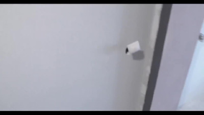 Teen with glasses prefers POV doggystyle instead of painting the walls