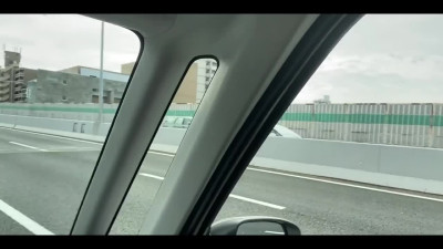Japanese gf orgasms in public on passenger seat in car