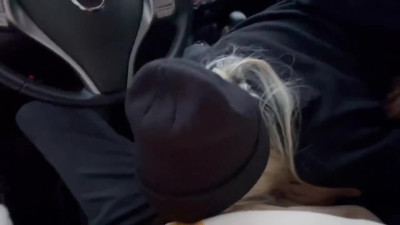 Finnish blondie Angie Lynx fucked in car in Public POV