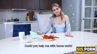 sis.Porn - Russian cutie taught how to fuck by stepbro