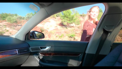 Dude picked teen girl and fingered her ass before Anal on the backseat