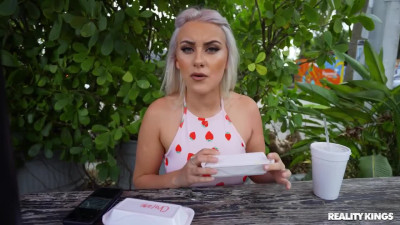Buxom blonde swallows sperm after hardcore BBC dicking - Reality Kings