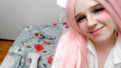 Pretty kitty girl has anal sex with a guy - amateur Russian couple