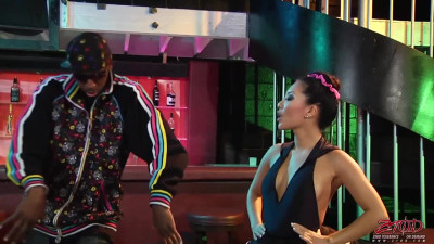 Aroused Asian Milf shared with BBC and big hammer in strip-club