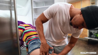 Purple-haired chick banged hard with BBC - Reality Kings