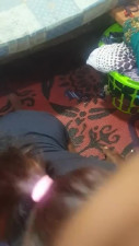 Indian chick gets a black cock in her mouth in homevideo.
