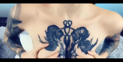 Inked angel face wants me to be the First to Fuck her Ass