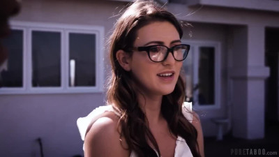 Pretty brunette with small tits has first fuck with new boyfriend