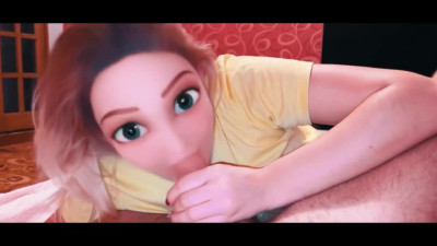 Snapchat's Dolls Eyes filter is the best thing for amateur blowjob - POV