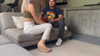 Latina teen cheats on hubby with his friend
