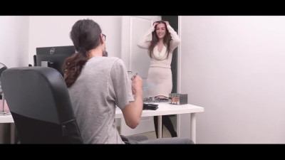 Kinky gal brings nerd into real orgasmic Paradise