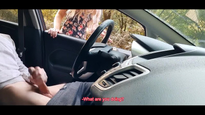 I got caught jerking off in the car by a British girl and she didn't mind to have a ride with me