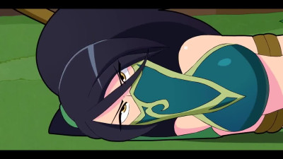 League of Legends sex parody: Irelia and Ahri can't get enough of Rengar's dick