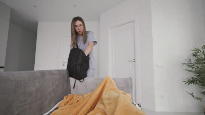 Busty nurse gives extra services to her client - Amateur POV