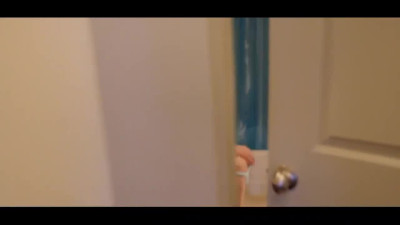 Izzy Lush is wrecked by a step bro in the bathroom after she found out he is a voyeur