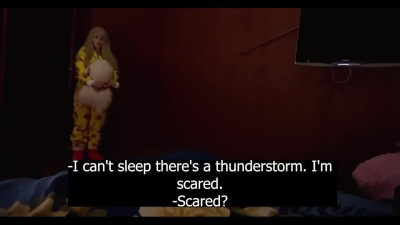 Consoled fearful stepdaughter by fucking her in pleasant way