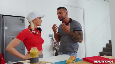 Angelo Godshack got a big surprise for petite Marilyn Sugar