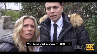 Lascivous petite blonde pays her debt