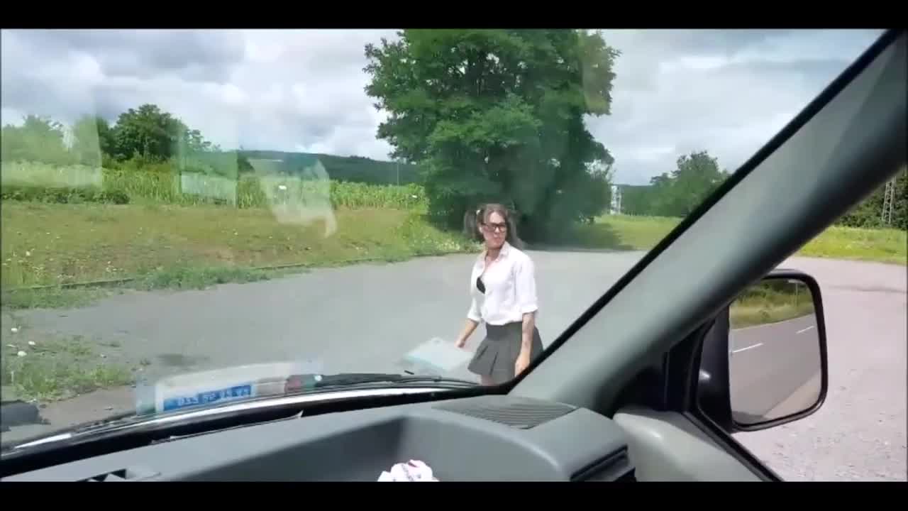 Watch Road Deutsch whore Lara Bergmann as a schoolgirl serves cock flawlessly right in the car Full. Duration: 11:47 | ePornBabe.