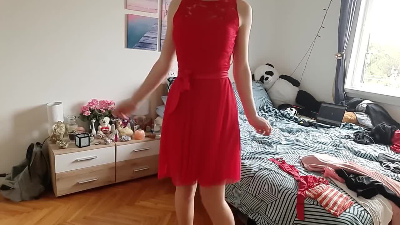 Watch XXX Try On Haul with slender supermodel in red underwear Full. Duration: 09:57 | ePornBabe.