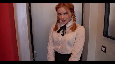 Horny school girl fucked in the BDSM room