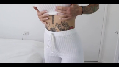 Busty Inked hoe swallows sperm after deep penetration in Amateur POV Porn