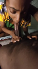 Slim Ebony Teen Gets Fucked Hard From Behind With Her BF's BBC After a Perfectly Performed Blowjob