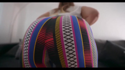 Big-ass Girlfriend with sexy panties fucks in doggy and gets Creampied