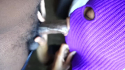 Masked Ebony blows BBC in hot Oral Session with her hubby