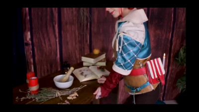 Ginger Triss Merigold makes Witcher cum with her skilled blowjob