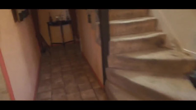 Step dad is spying on a cute daughter and fucks her little mouth until his wife sees it