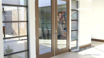 Fragile blonde babe snicks to neighbor to have passionate morning fuck
