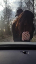 Cuckold husband watches his wife fuck with a stranger in a forest