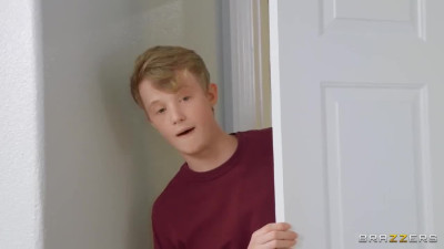 Stepmom Jessica Ryan is caught fucking dildo and checked her young son
